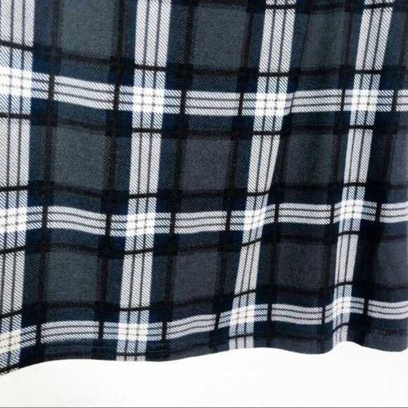 41Hawthorn Plaid Mini Skirt Black Gray Womens Pencil XS - Picture 5 of 7